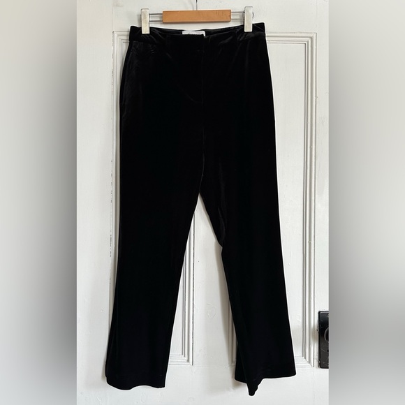 🏷️ NWT Hudson North Velour Ankle Pants in Black. Size 8 - Picture 5 of 8